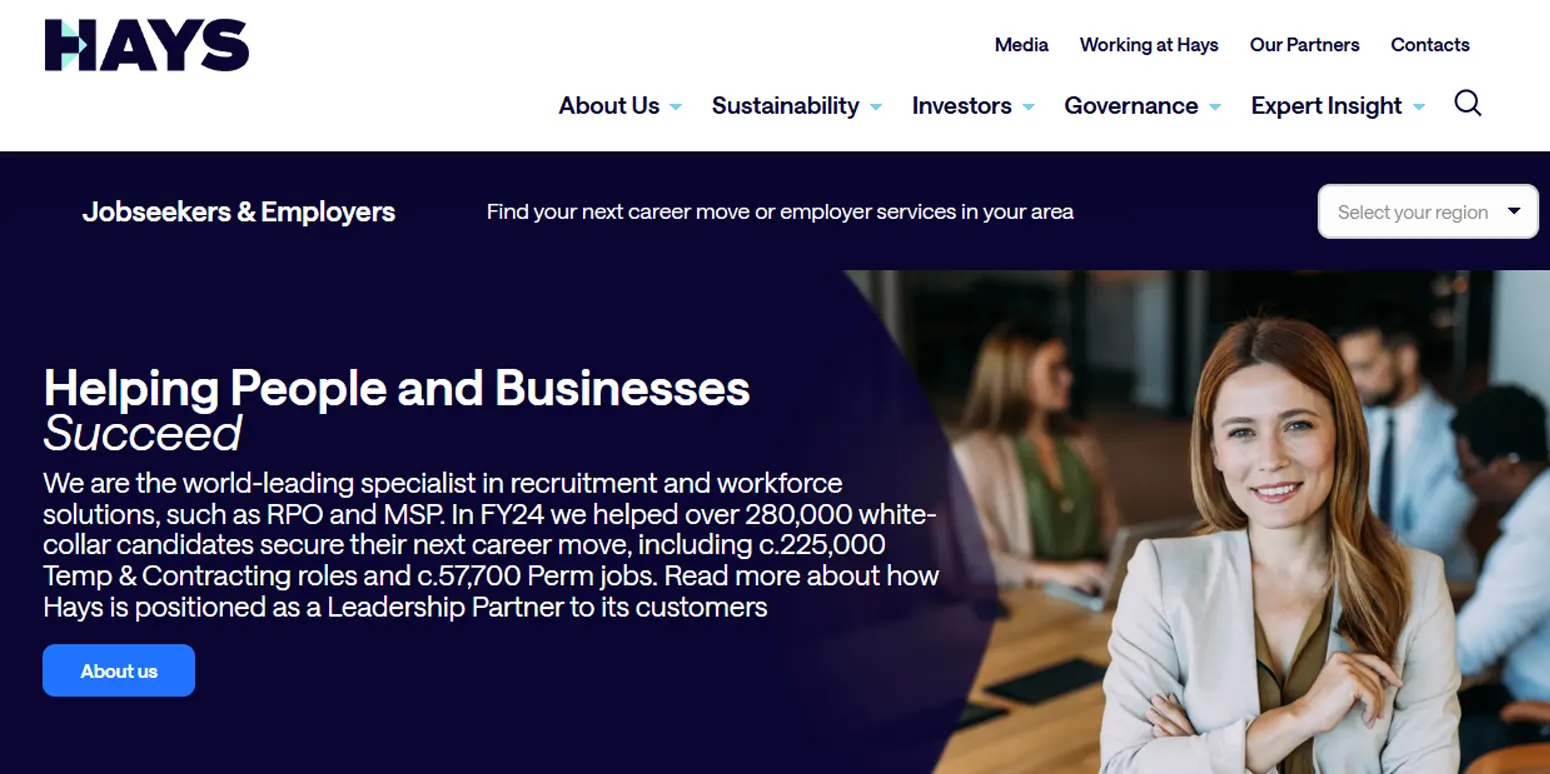 Hays Technology - Best for Multidisciplinary Hiring